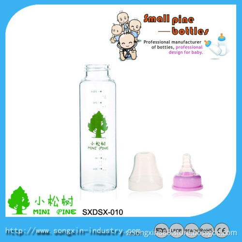 New Design Baby Products BPA Free Glass/PP/Silicone/PPSU Baby Bottle